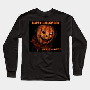 Custom Halloween card / t shirt Jack O Lantern Long Sleeve T-Shirt